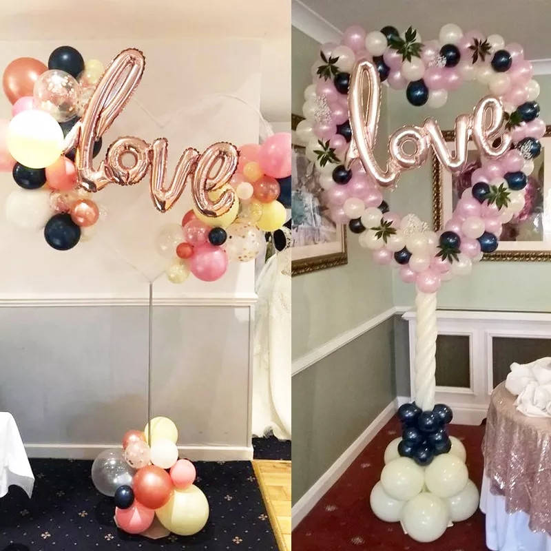 

Пластиковая стойка сердце для шаров латексных фольгированных, украшение для фотозоны