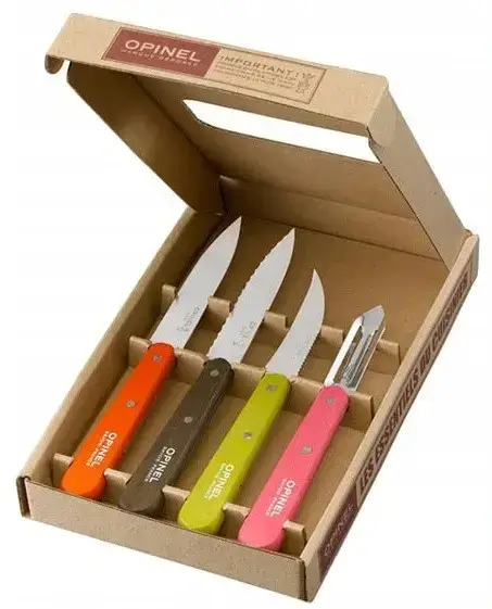 

Набор Ножей 4 предмета Opinel (Опинель) "Essentials Fifties Box Set" (001452) Нержавеющая сталь Sandvik 12C27