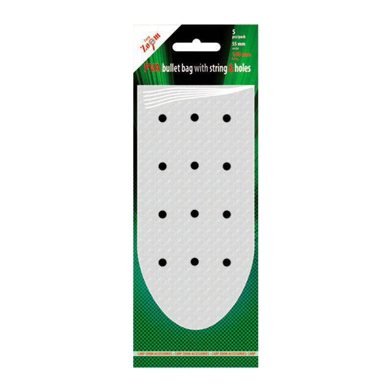 

ПВА Пакет Carp Zoom PVA Bullet Bag W. String&Holes 65x190mm