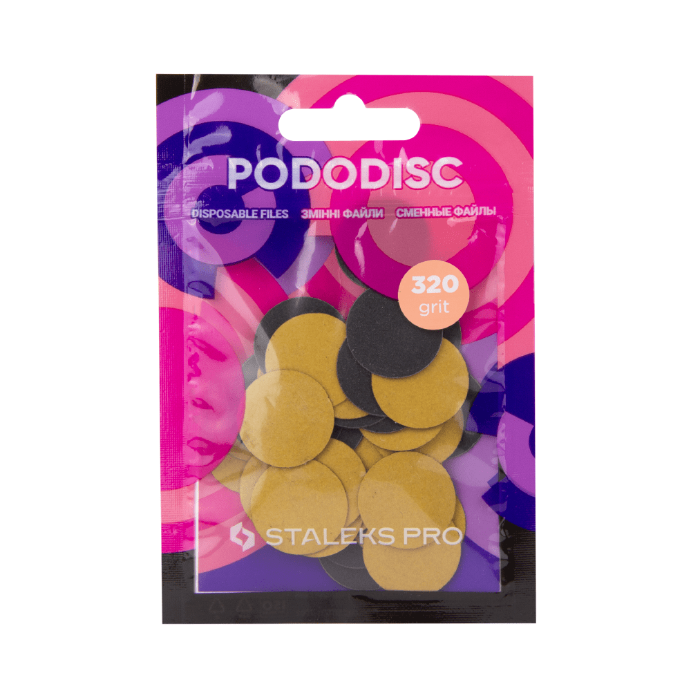 

Сменные файлы для педикюрного диска 320 грит STALEKS PRO PODODISC M 50 шт PDF-20-320
