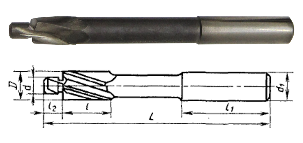 

Цековка цилиндрическая D10 d5,5 с цапфой