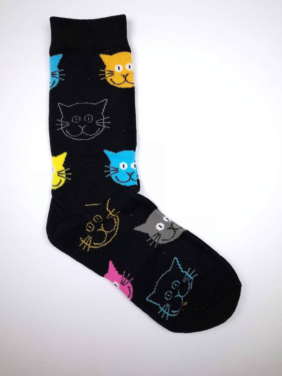 

Прикольные женские носки с рисунком "Кот"