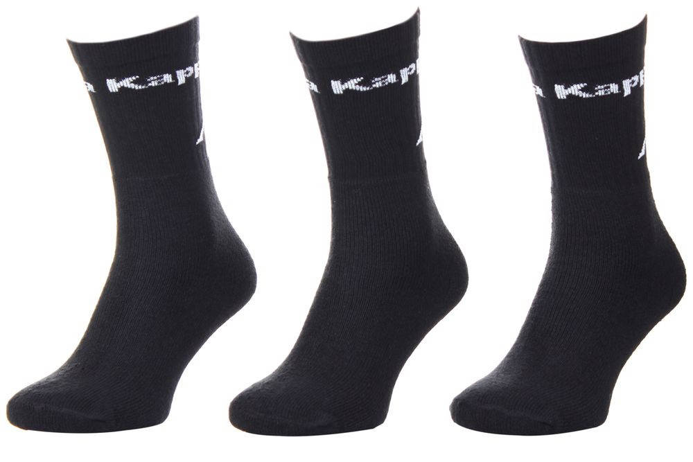 

Носки Kappa Socks Logo Saboya 3-pack black 43-46, Черный