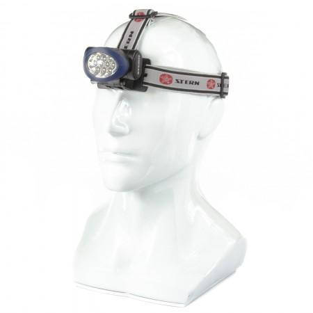 

Фонарь налобный (наголовный) светодиодный. 3 режима, 10Led, 3хААА, Stern