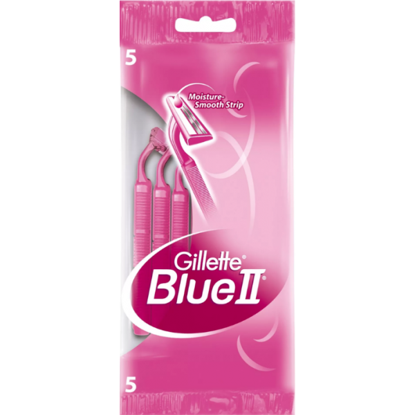 

Одноразовые станки для бритья женские Gillette Blue 2, 5 шт