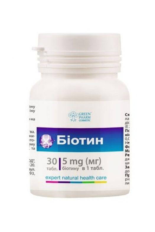 

Биотин таблетки 0250 Г №30