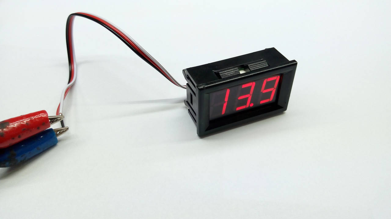 

Вольтметр цифровой DC 0-100V, LED 0.56 дюйма. Красный, корпус черный.