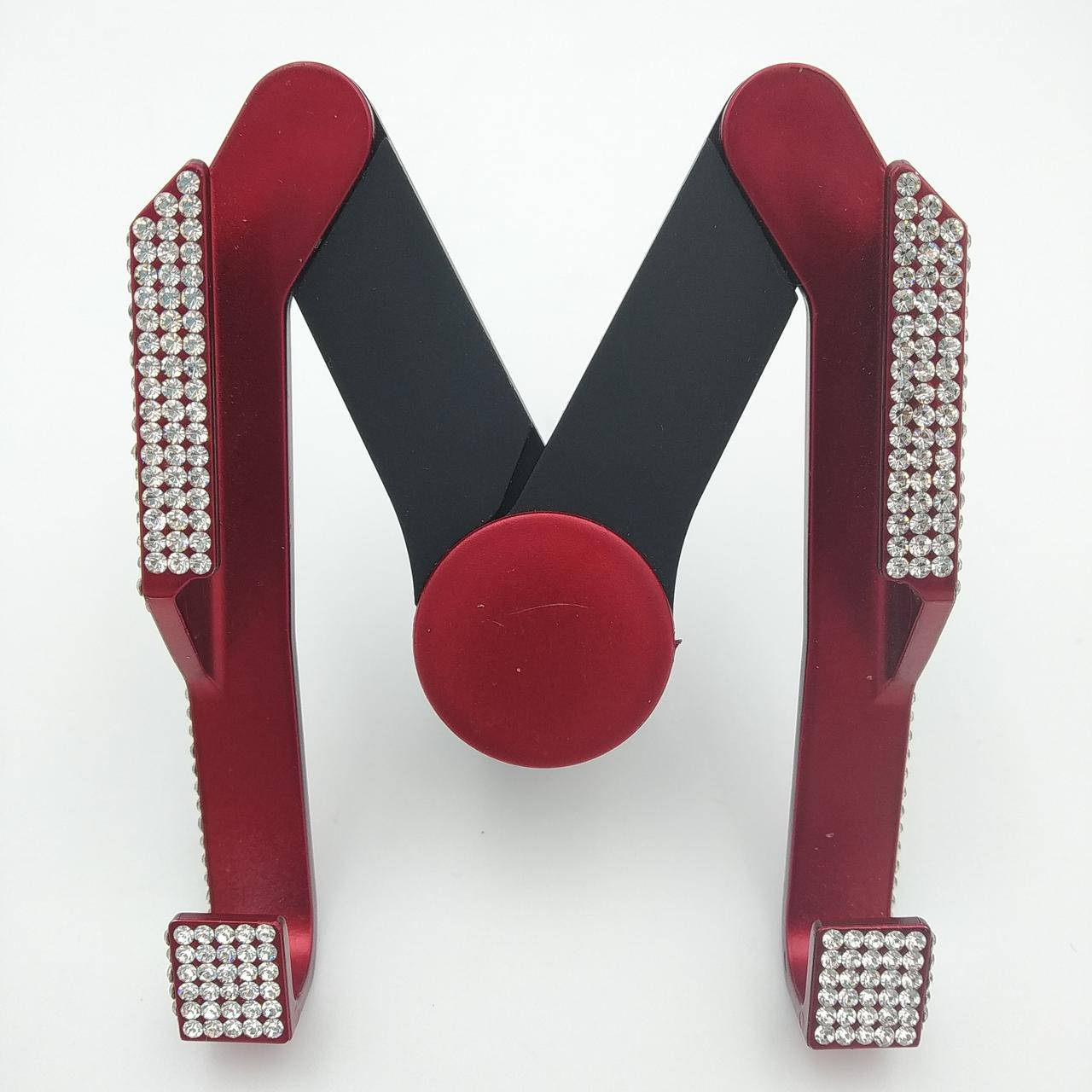 

Держатель телефона для автомобиля скобы, с стразами, Красный