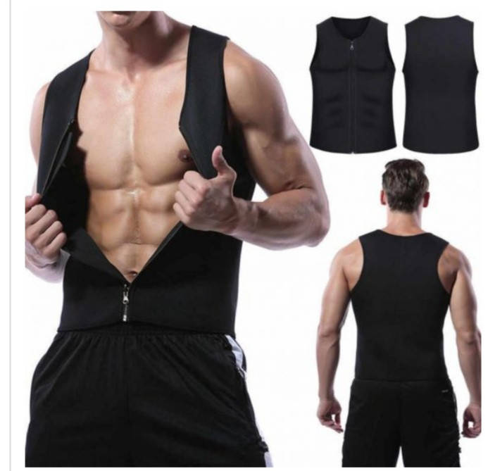 

Мужская майка для похудения на молнии Hot Shapers, Черный