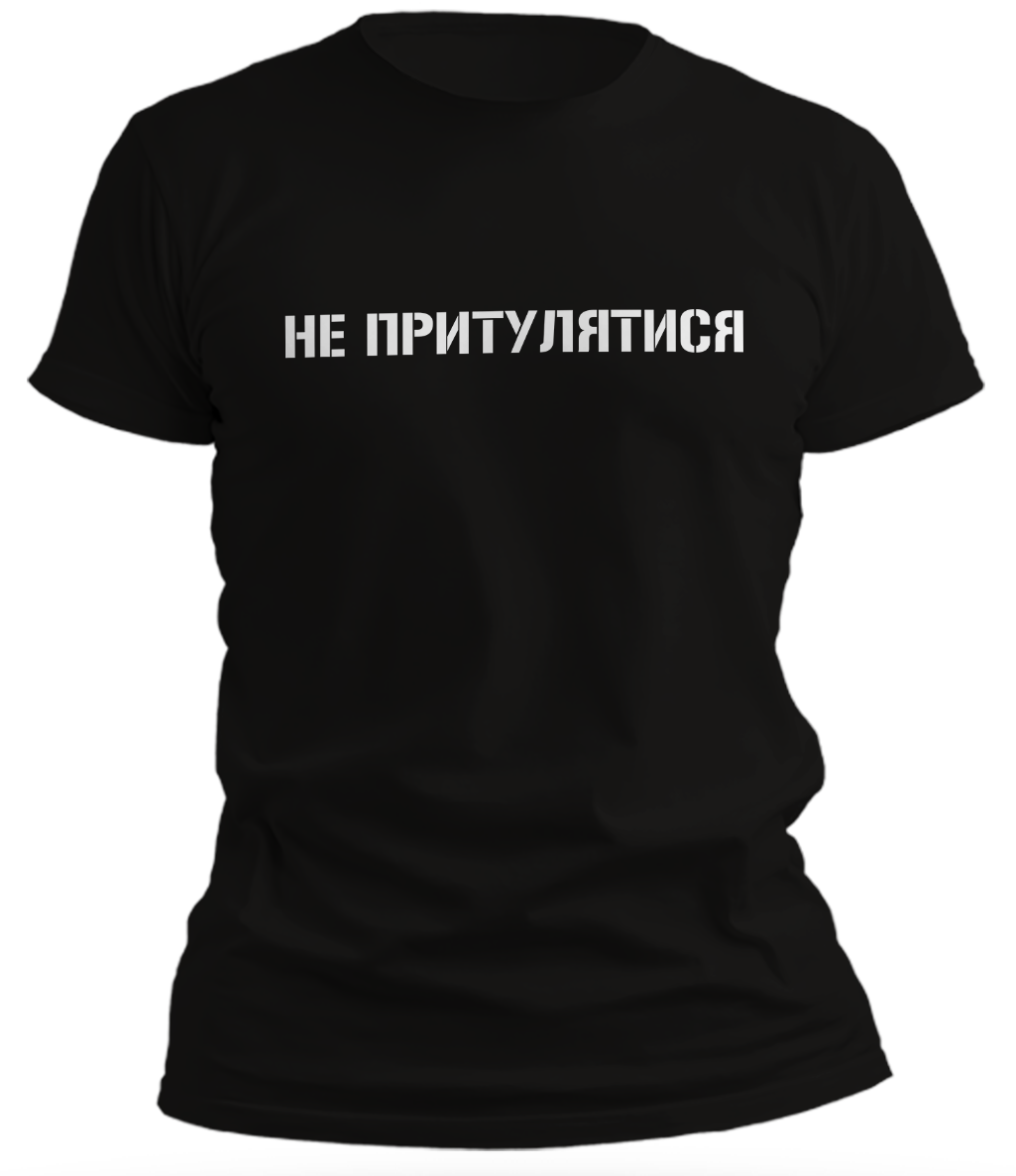 

Футболка мужская Не притулятися XL, Черный