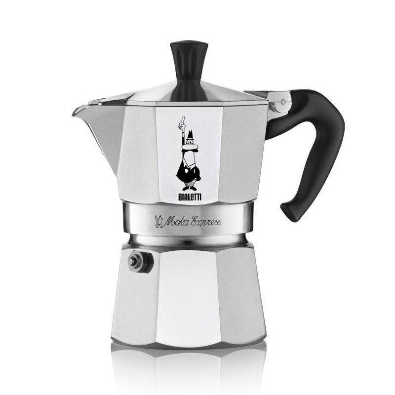 

Гейзерная кофеварка BIALETTI Moka Express 4 TZ silver-black