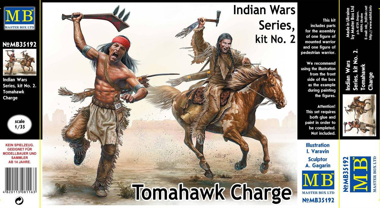 

"Tomahawk Charge", индейская военная серия, набор 2. 1/35 MASTER BOX 35192
