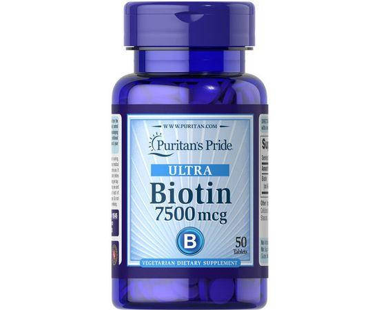 

Витамины против выпадения волос Биотин Puritan's Pride Biotin 7500mcg 50tab