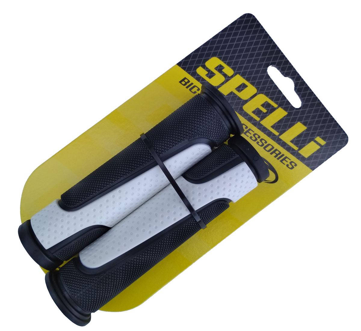 

Грипсы велосипедные Spelli SBG-6708L, 127 мм. белый