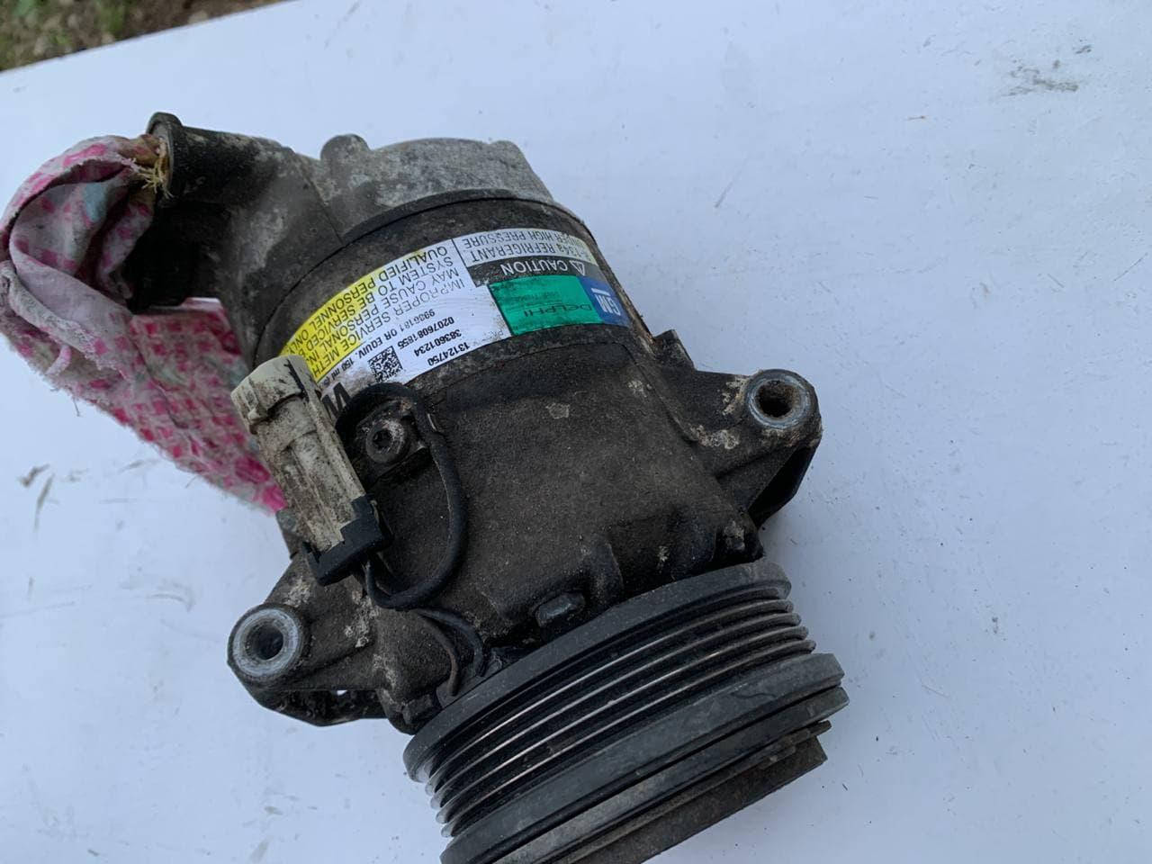 

Компрессор кондиционера 13124751 13124750. 383601234. 02076081855GM Opel Astra H Zafira B 1.6 1.8 Z16XER б\у