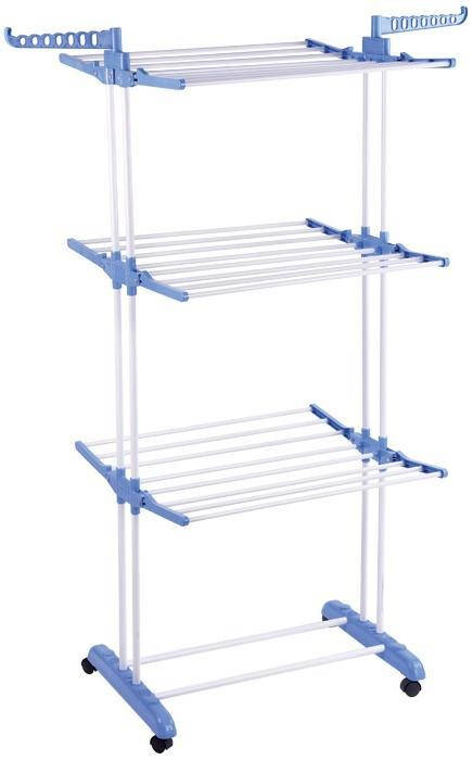 

Сушилка для белья напольная Tiers Garment Rack With Wheels, Синий