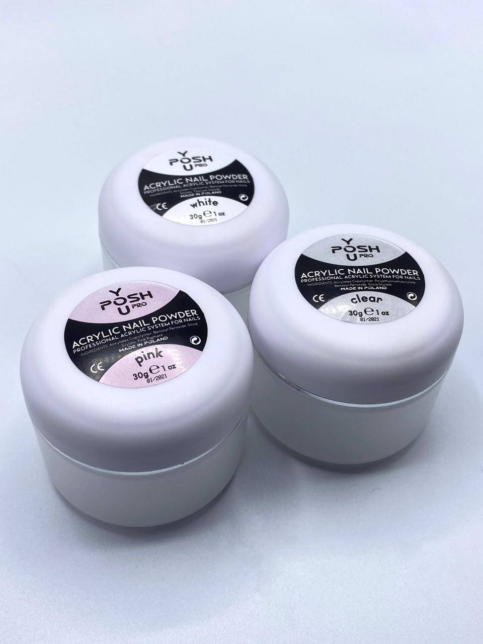 

Акриловая пудра для ногтей YouPOSH 30 г, Прозрачный