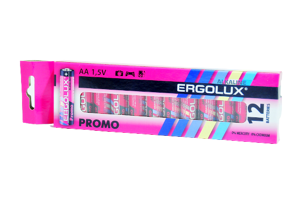 

Батарейка ERGOLUX PROMO AA LR06 промонабір 12 шт