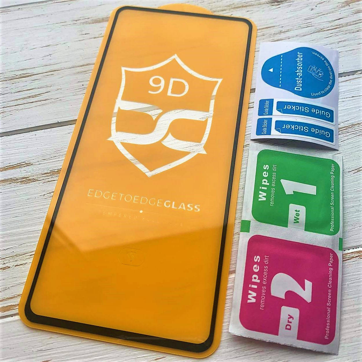 

Защитное стекло для Samsung M52 (SM-M526) 9D чёрное, Прозрачный