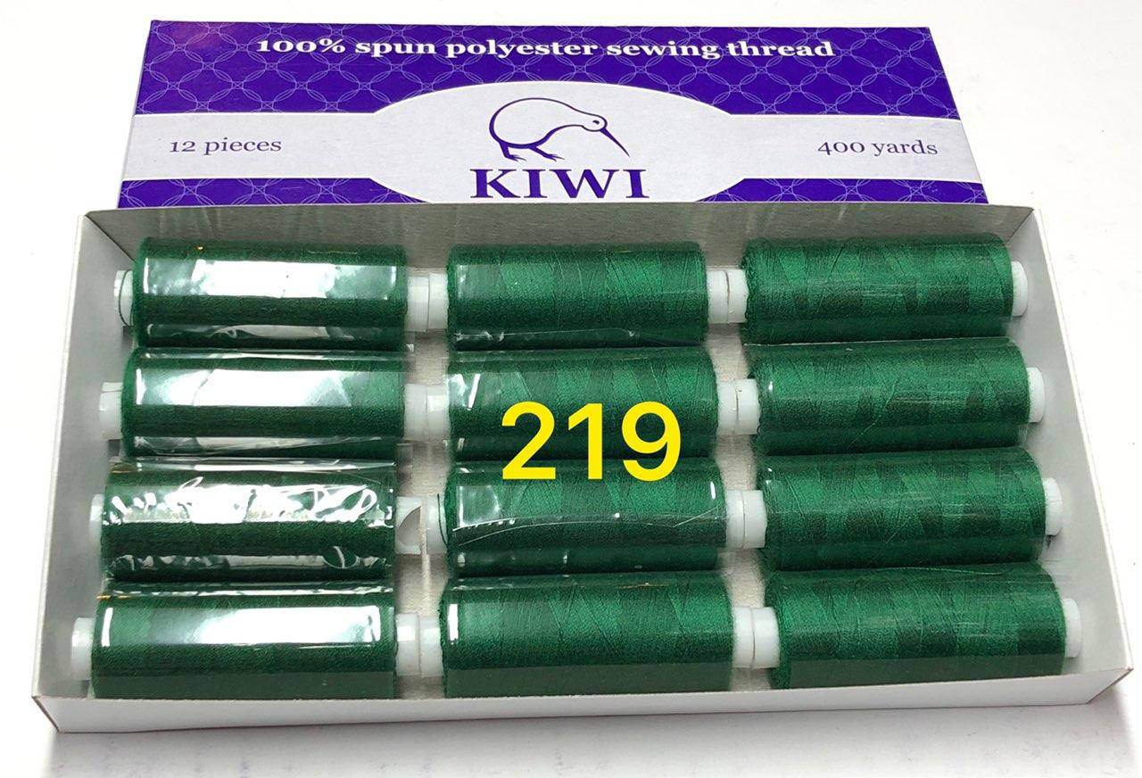 

Швейные нитки 40/2 219тон полиэстер Kiwi Киви 400ярдов