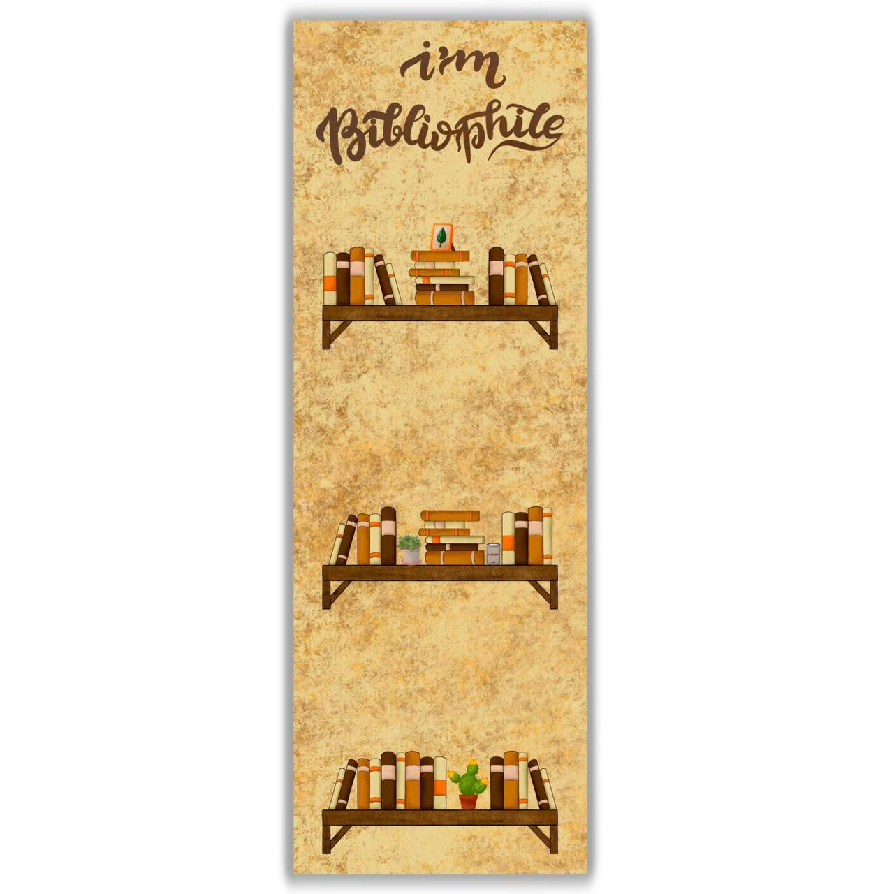 

Двухсторонняя закладка для книг Alpaca I'm bibliophile 8х22 см, Коричневый