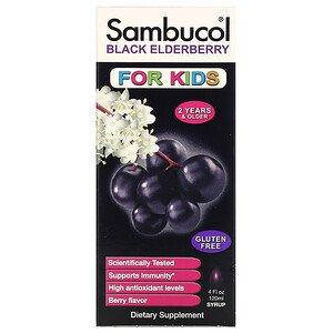

Чёрная бузина для детей, Sambucol, сироп, 120 мл