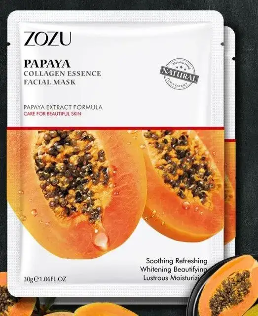 

Тканевая маска для лица Zozu Papaya Collagen Essence Facial Mask