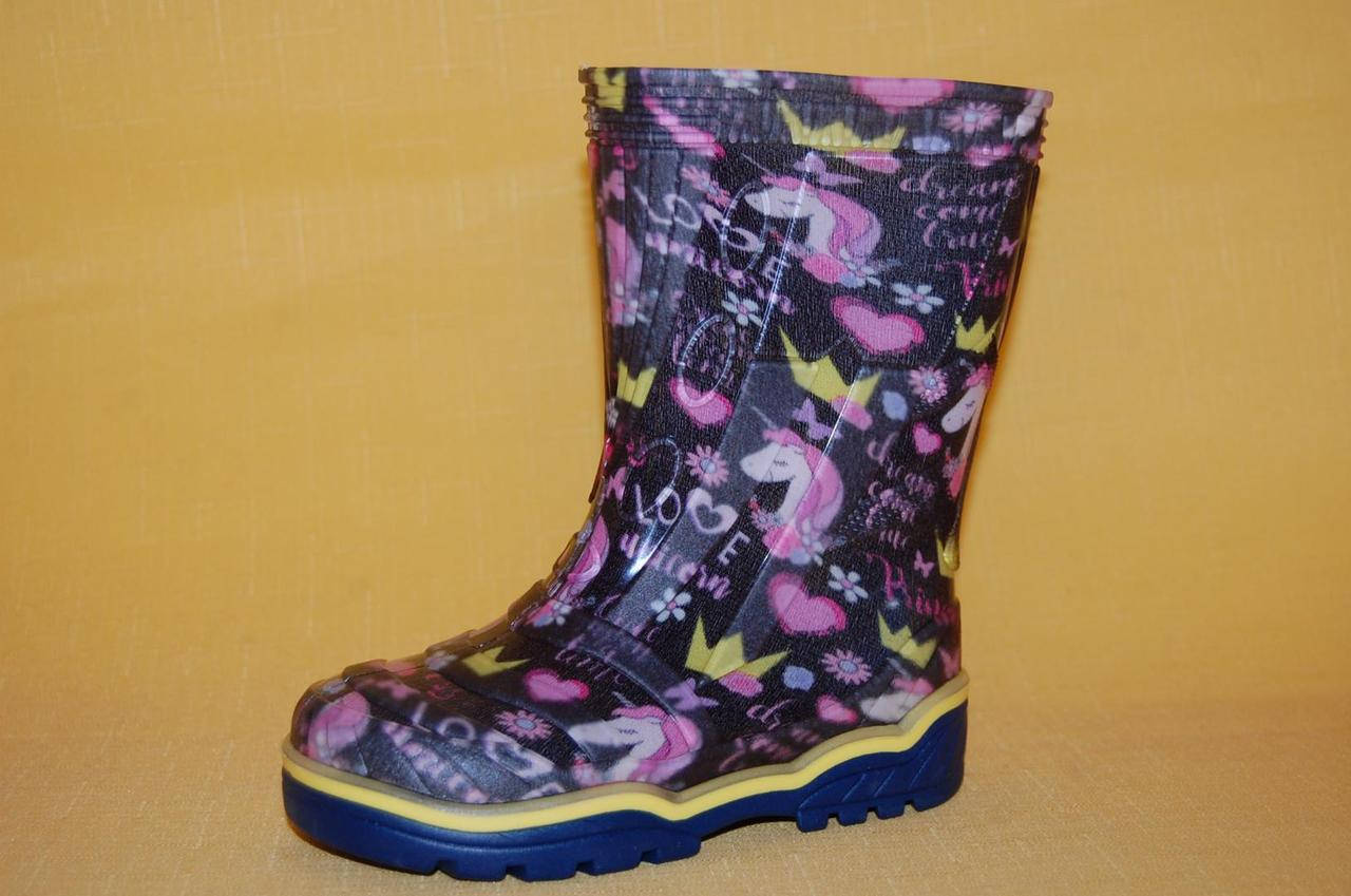 

Детские Резиновые сапоги Litma Украина 2326 Для девочек Черный размеры 23_26