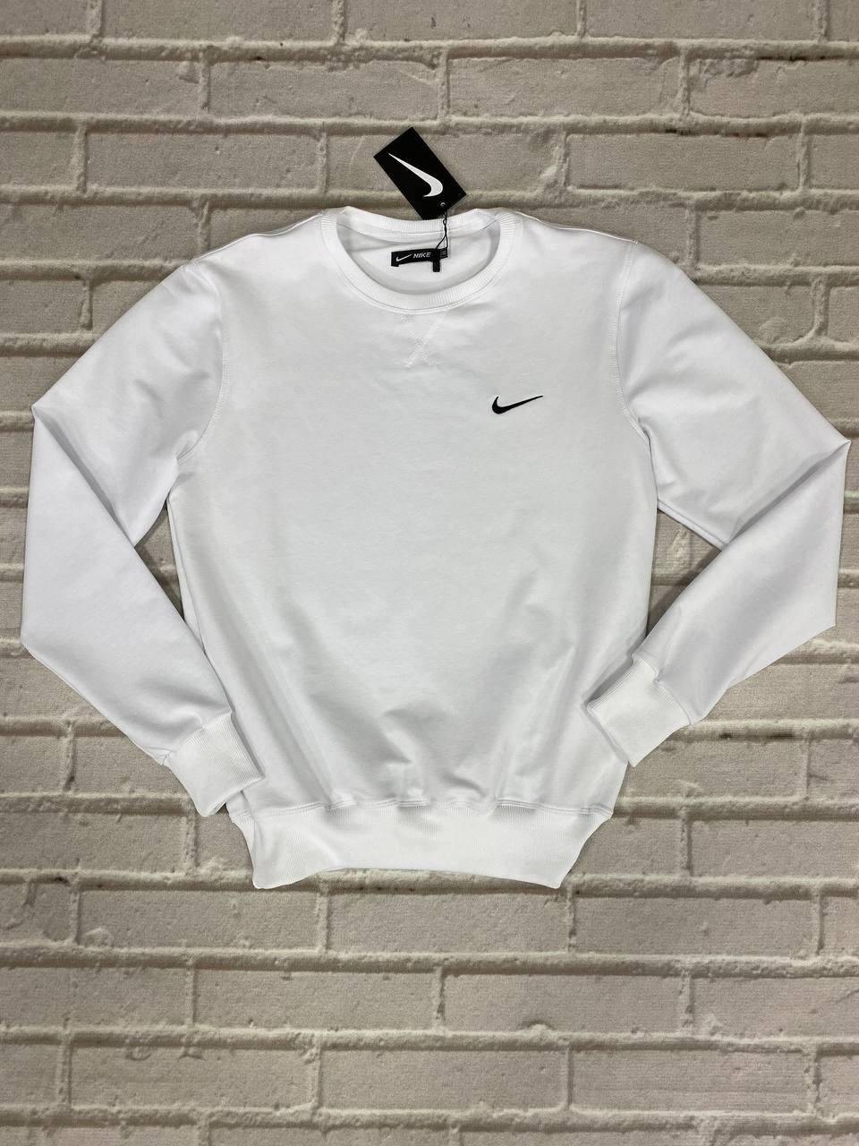 

Мужской свитшот Nike однотонный белый 2102209 M