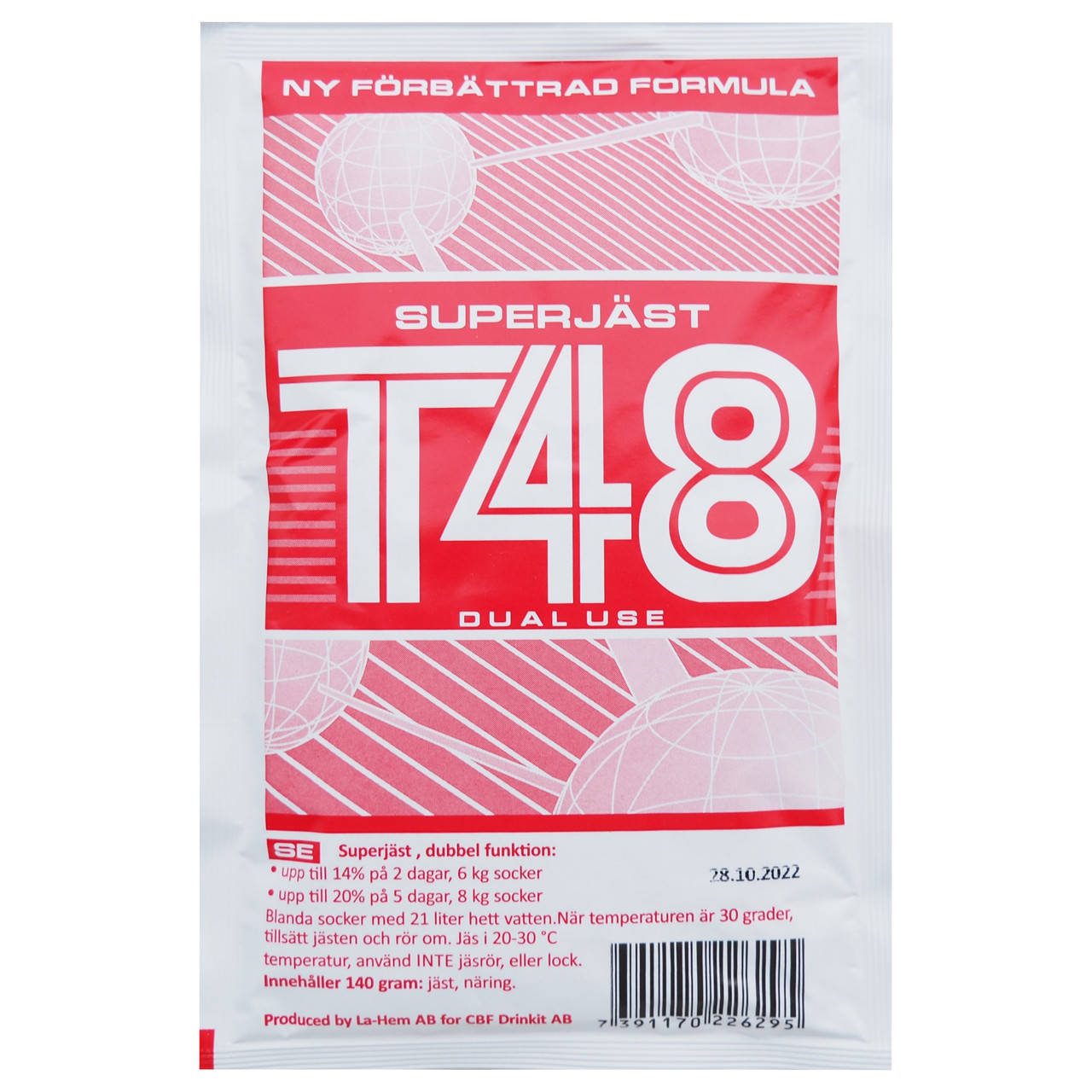 

Сухие турбо дрожжи Super Jast T48,140 г