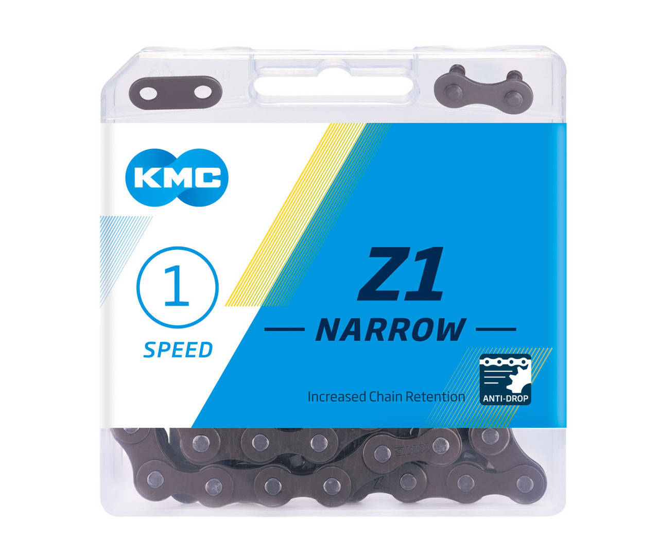 

Цепь велосипедная KMC Z1 Narrow с замком, 112 звеньев, 1 звезда