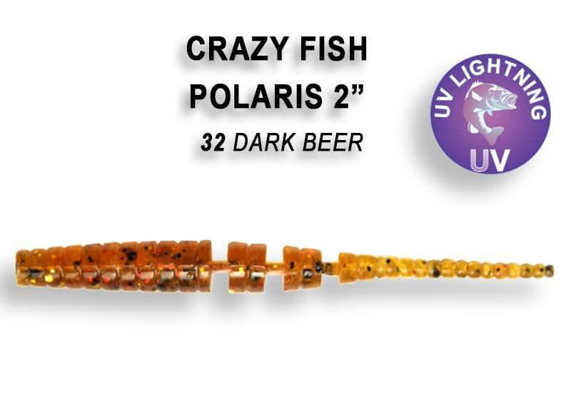 

Съедобный силикон Crazy Fish Polaris 2.2" 17-54-32-6 кальмар
