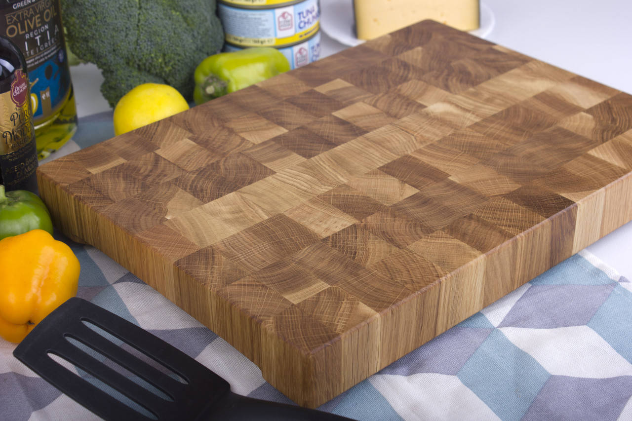 

Торцевая разделочная доска см из дуба 40х30х4 см LineWood