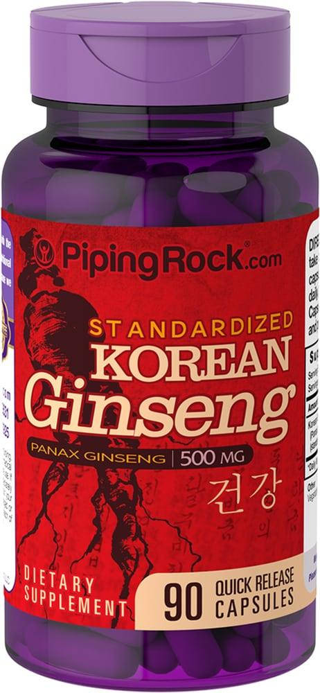 

Korean Ginseng (Panax Ginseng), 500 mg 90 Capsules