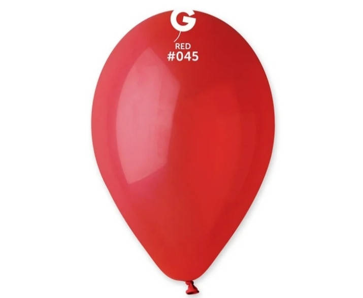 

Шар латексный. Цвет красный (10) 25 см. ТМ"Gemar"(Италия).