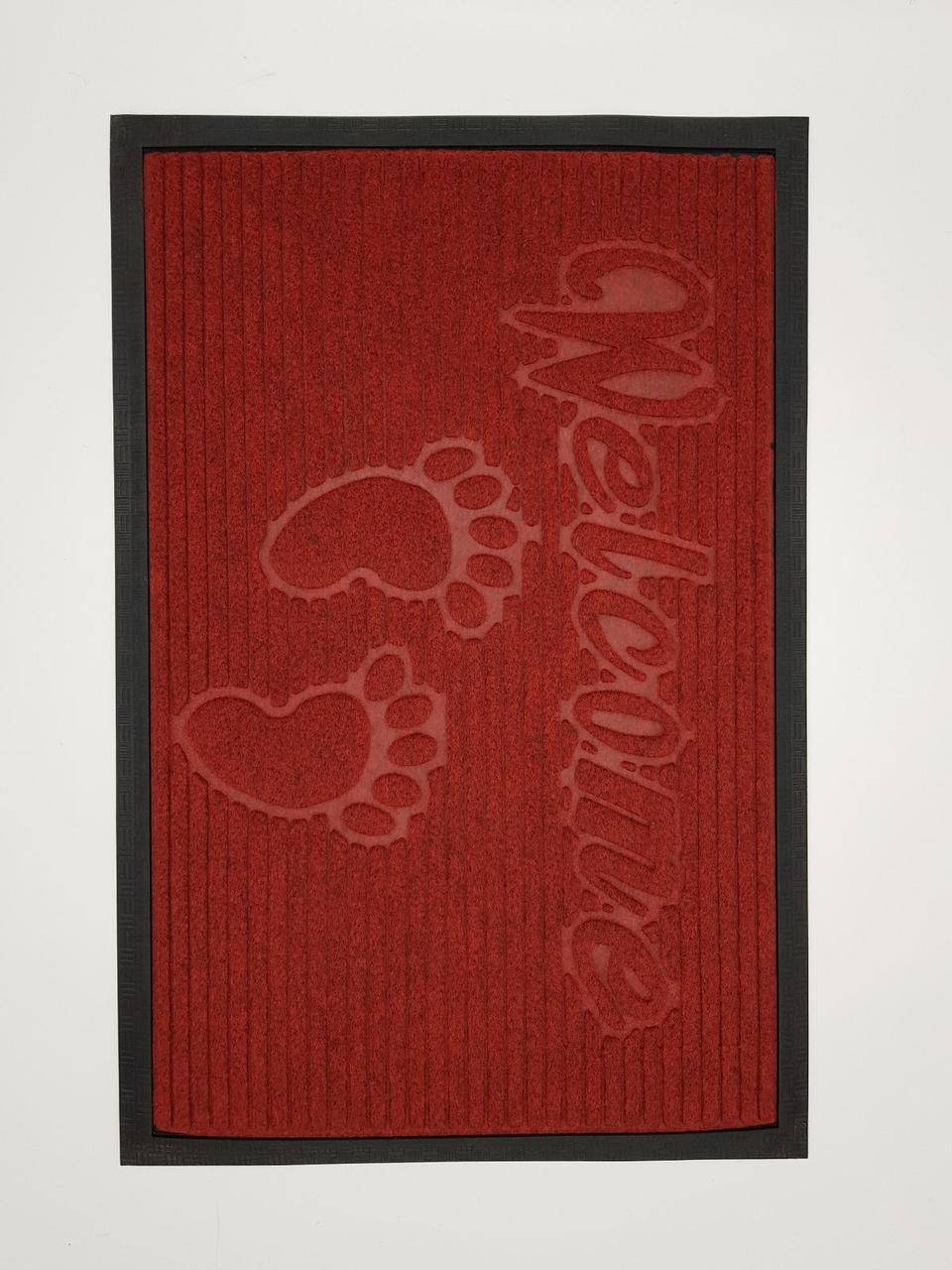 

Коврик под входные двери 40х60см., Бордовый