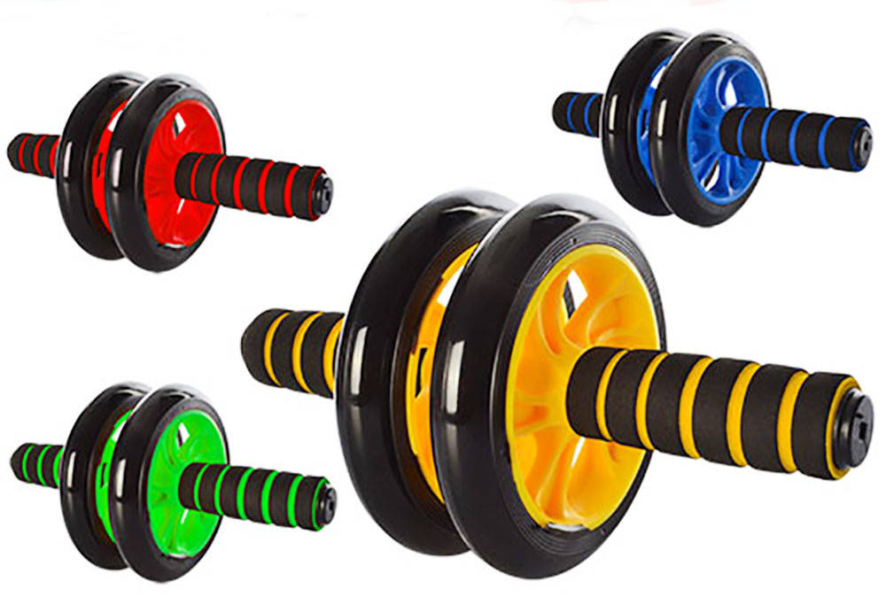 

Тренажер ролик для пресса Фитнес колесо Double wheel Abs