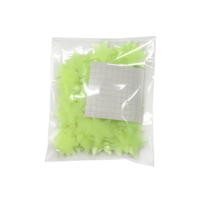 

100шт. Флуоресцентные светящиеся звезды стикеры на стены потолок, Салатовый