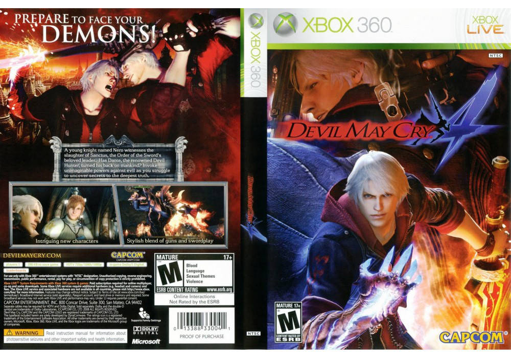 

Игра для игровой консоли Xbox 360, Devil May Cry 4