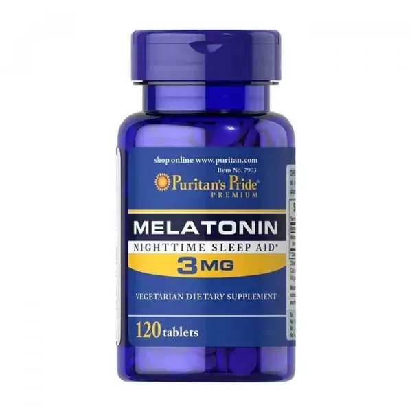 

Мелатонин Puritan's Pride Melatonin 3 mg 120 tabs