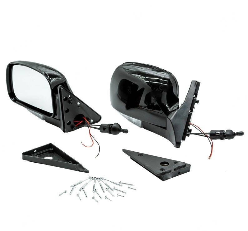 

Зеркало боковое ВАЗ 2107 с повторителем поворота Elegant EL 130 522, чорные 2 ШТ.