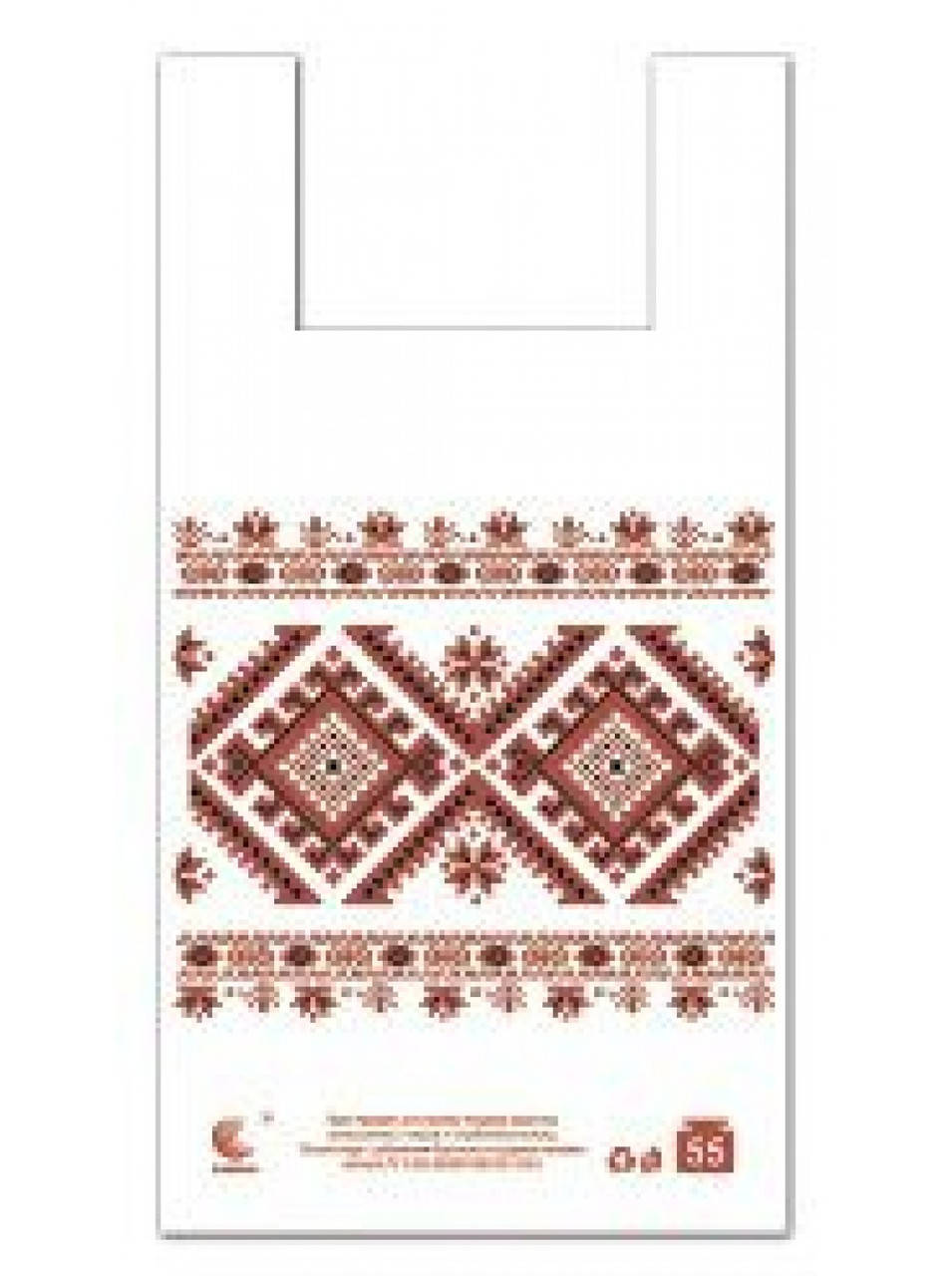 

Пакет-майка 30*50 Вишиванка 100 шт, Разные цвета