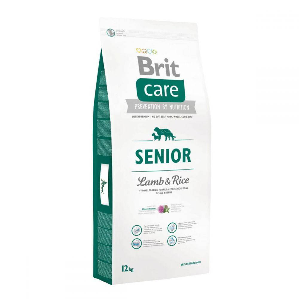 

Сухой корм для пожилых собак всех пород Brit Care Senior Lamb & Rice с ягненком 12 кг