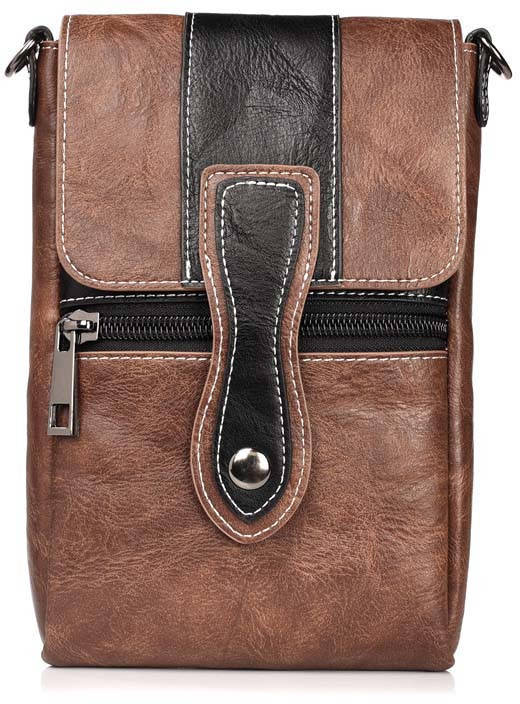 

Сумка на пояс и плечо West (до 6,3") Brown