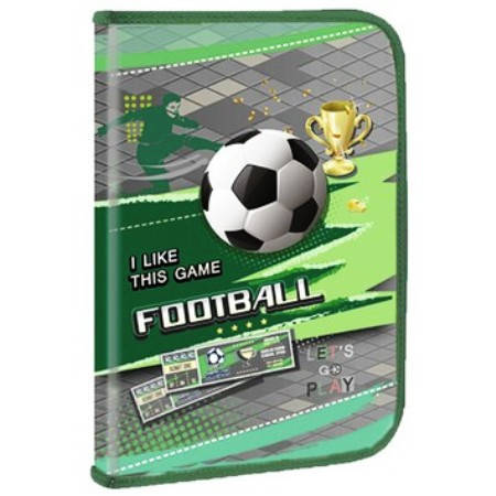

Папка для труда А4 на змейке "Football" 14020