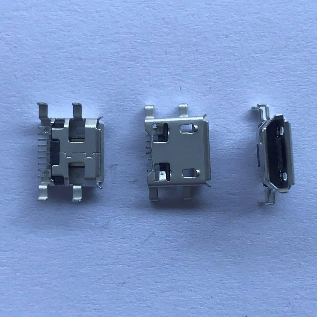 

Гнездо (коннектор) micro USB 5pin HW-MC-5F-05, фланцы посередине для установки в вырез