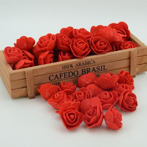 

Роза из латекса, красная 2,5-3 см