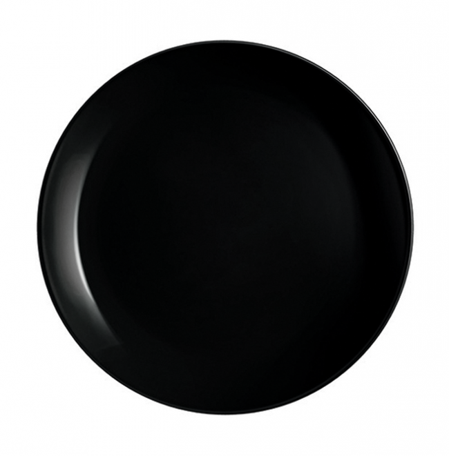 

Тарелка обеденная черная (подставная) Diwali Black 250 мм Luminarc (P0867), Черный