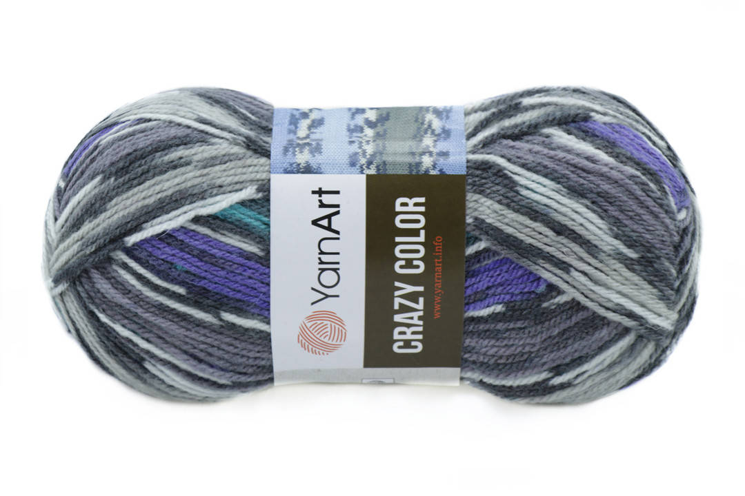 

YarnArt Crazy Color, №181, Секционное крашение