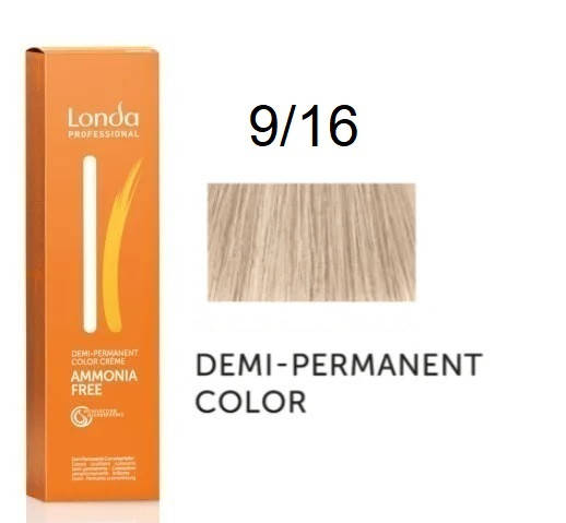 

Крем-краска Londa Professional без аммиака 9/16 Яpкий блoндин пeпeльнo-фиoлeтoвый 60 мл